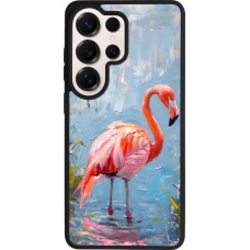 Samsung Galaxy S26 Ultra Case Hülle - Silikon schwarz Paint Flamingo