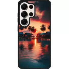 Coque Samsung Galaxy S26 Ultra - Silicone rigide noir Paradis Maldives
