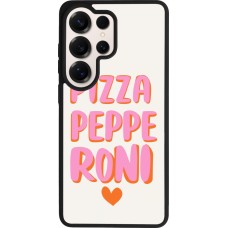 Coque Samsung Galaxy S26 Ultra - Silicone rigide noir Pizza pepperoni 2026