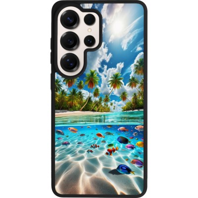 Coque Samsung Galaxy S26 Ultra - Silicone rigide noir Plage Paradis
