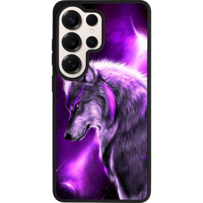 Samsung Galaxy S26 Ultra Case Hülle - Silikon schwarz Purple Sky Wolf