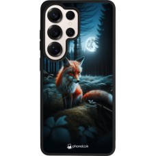 Samsung Galaxy S26 Ultra Case Hülle - Silikon schwarz Fuchs Mond Wald