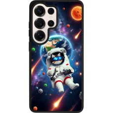 Samsung Galaxy S26 Ultra Case Hülle - Silikon schwarz VR SpaceCat Odyssee