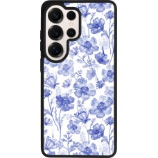 Coque Samsung Galaxy S26 Ultra - Silicone rigide noir Spring 23 watercolor blue flowers