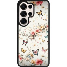 Samsung Galaxy S26 Ultra Case Hülle - Silikon schwarz Frühling 25 Leichte Schmetterlinge