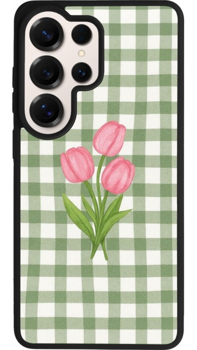 Samsung Galaxy S26 Ultra Case Hülle - Silikon schwarz Green vichy tulips 2026