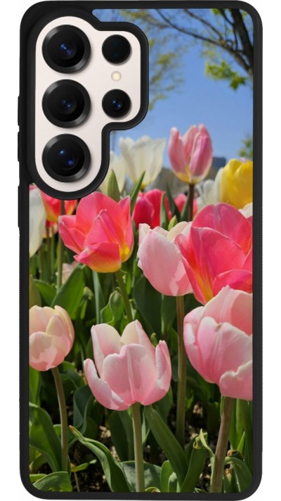 Samsung Galaxy S26 Ultra Case Hülle - Silikon schwarz Tulips 2026