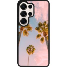 Coque Samsung Galaxy S26 Ultra - Silicone rigide noir Summer 2025 Palmiers