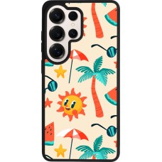 Coque Samsung Galaxy S26 Ultra - Silicone rigide noir Summer 2025 Pattern soleil