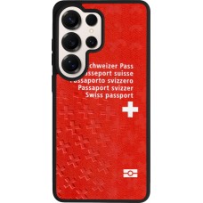 Coque Samsung Galaxy S26 Ultra - Silicone rigide noir Swiss Passport