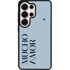 Coque Samsung Galaxy S26 Ultra - Silicone rigide noir Valentine 2024 mucho amor azul