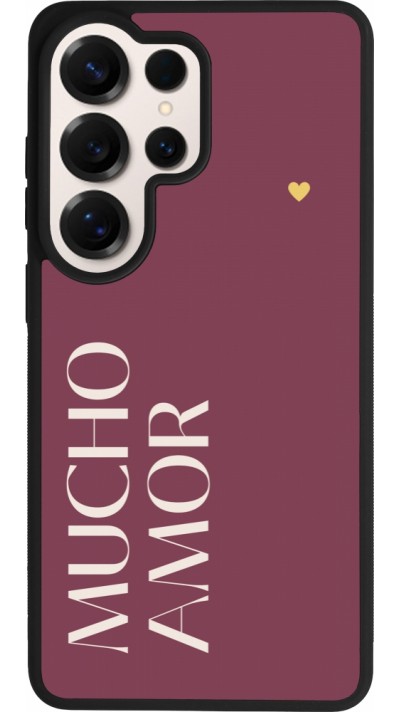 Samsung Galaxy S26 Ultra Case Hülle - Silikon schwarz Valentine 2024 mucho amor rosado