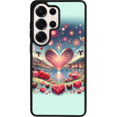 Coque Samsung Galaxy S26 Ultra - Silicone rigide noir Valentine 2025 Chic
