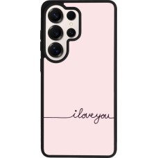 Samsung Galaxy S26 Ultra Case Hülle - Silikon schwarz Valentine 2023 i love you writing