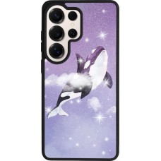 Coque Samsung Galaxy S26 Ultra - Silicone rigide noir Whale in sparking stars