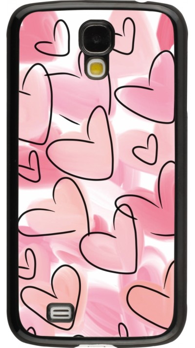 Samsung Galaxy S4 Case Hülle - Easter 2023 pink hearts