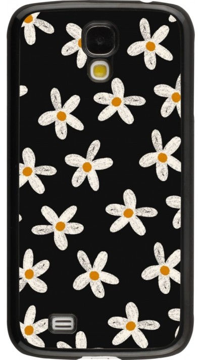 Samsung Galaxy S4 Case Hülle - Easter 2024 white on black flower
