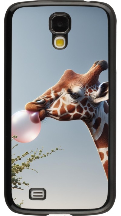 Samsung Galaxy S4 Case Hülle - Giraffe mit Blase