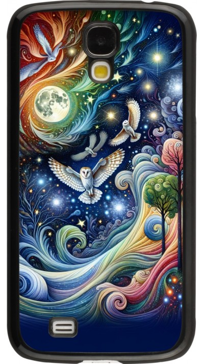 Samsung Galaxy S4 Case Hülle - Fliegender Blumen-Eule