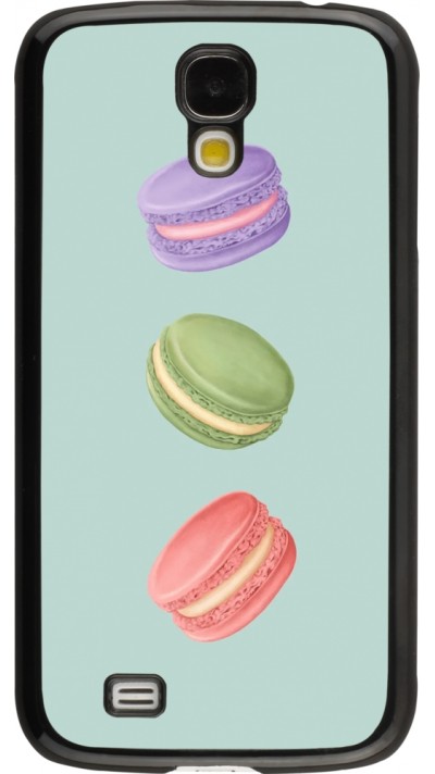 Coque Samsung Galaxy S4 - Macarons on green background