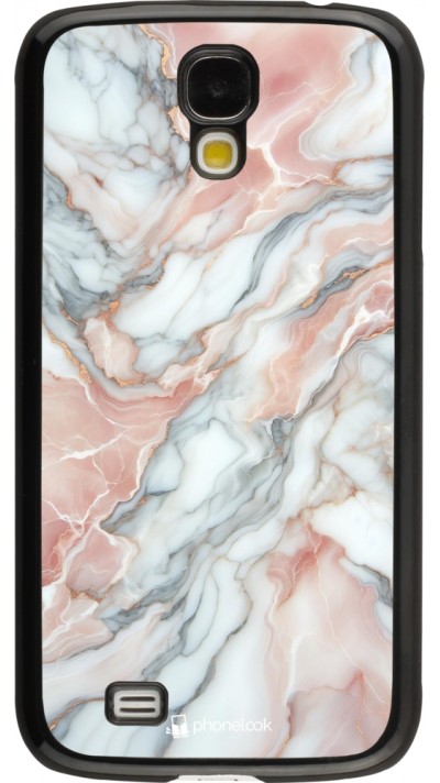 Samsung Galaxy S4 Case Hülle - Rosa Leuchtender Marmor