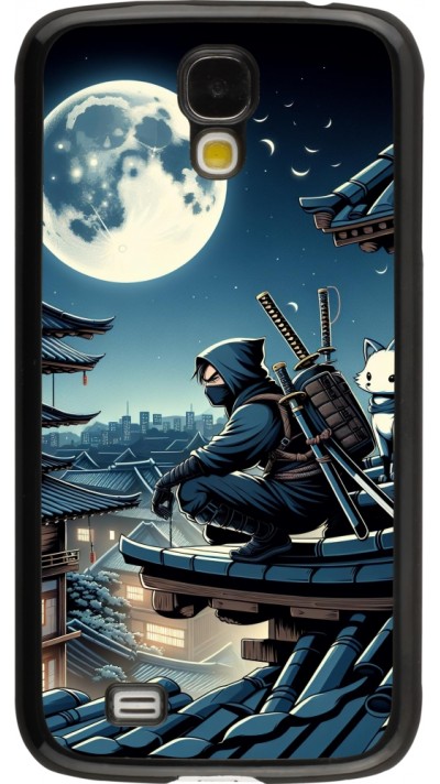 Samsung Galaxy S4 Case Hülle - Ninja unter dem Mond