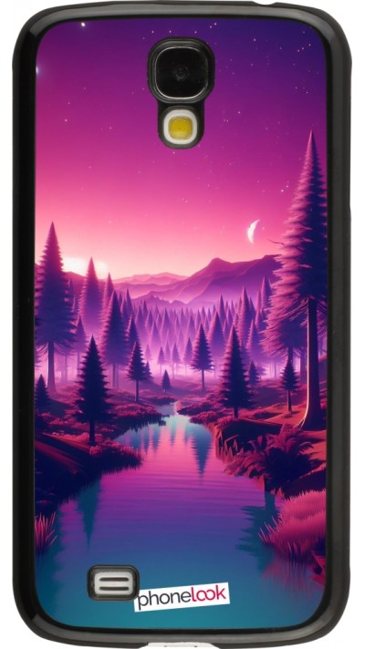 Coque Samsung Galaxy S4 - Paysage Violet-Rose
