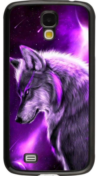 Hülle Samsung Galaxy S4 - Purple Sky Wolf