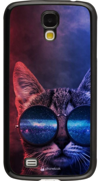 Hülle Samsung Galaxy S4 - Red Blue Cat Glasses