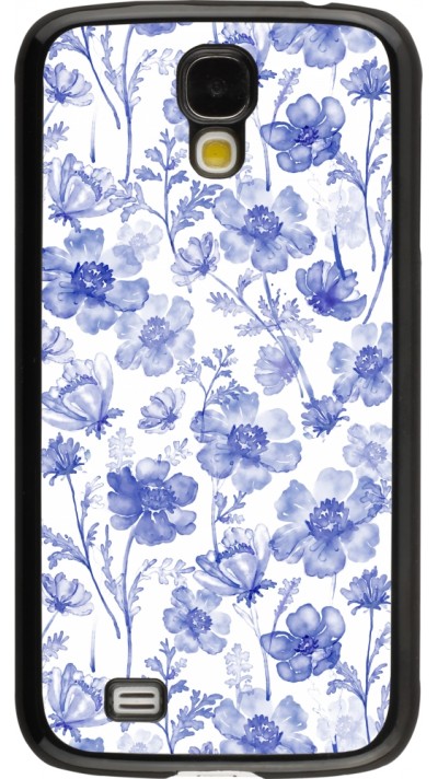 Coque Samsung Galaxy S4 - Spring 23 watercolor blue flowers