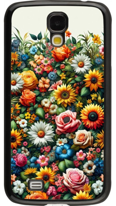 Samsung Galaxy S4 Case Hülle - Sommer Blumenmuster