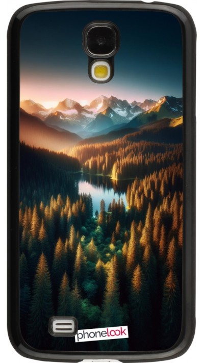 Samsung Galaxy S4 Case Hülle - Sonnenuntergang Waldsee