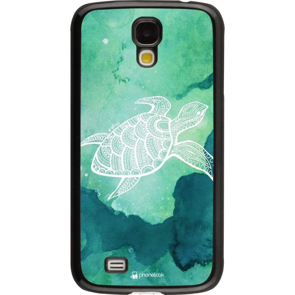 Coque Samsung Galaxy S4 - Turtle Aztec Watercolor
