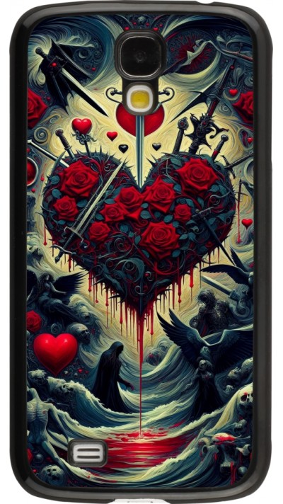 Samsung Galaxy S4 Case Hülle - Dunkle Liebe Herz Blut