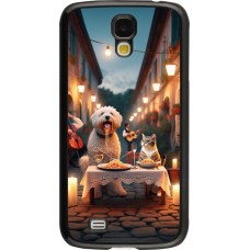 Samsung Galaxy S4 Case Hülle - Valentin 2024 Hund & Katze Kerzenlicht