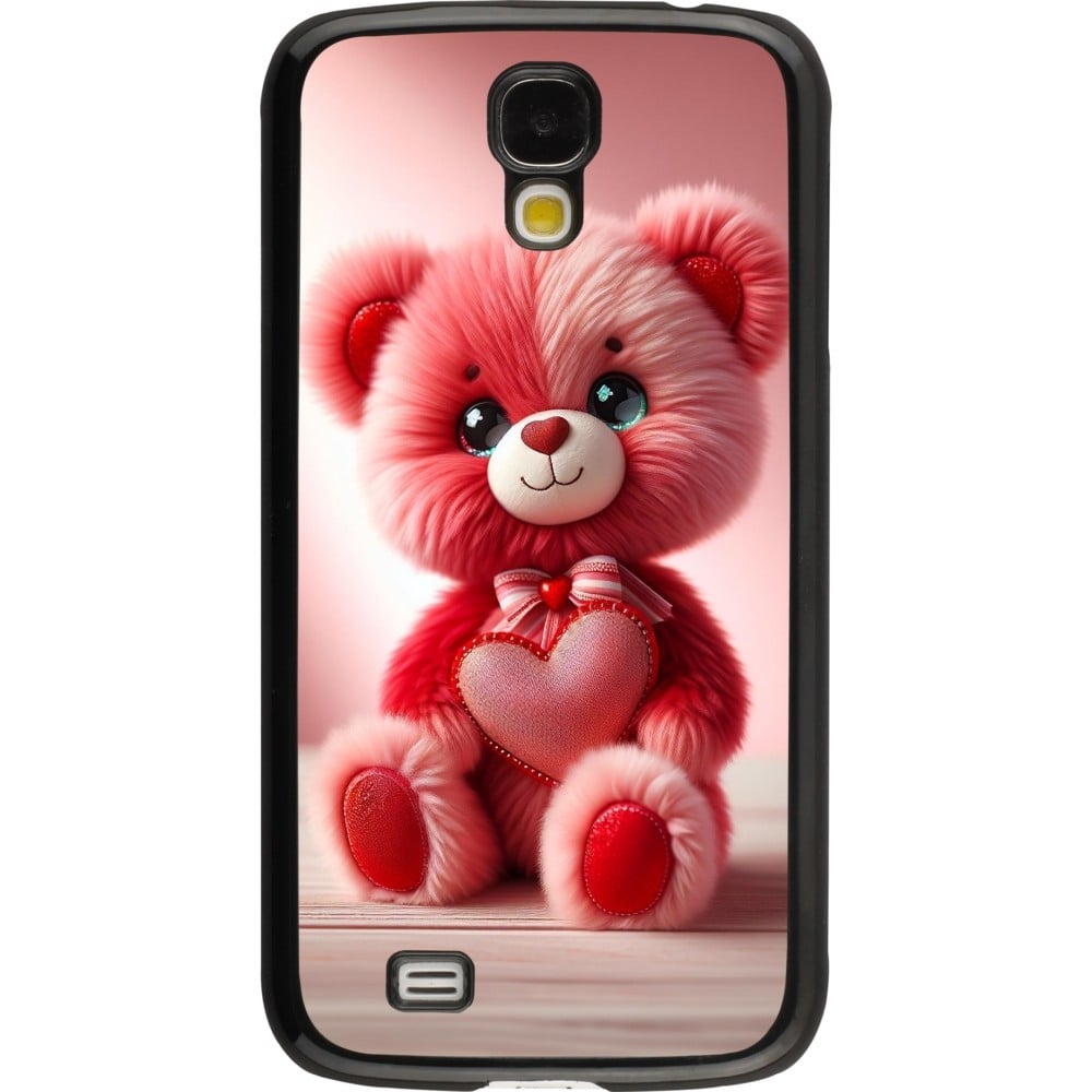 Samsung Galaxy S4 Case Hülle - Valentin 2024 Rosaroter Teddybär