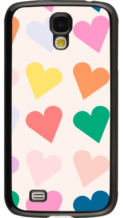 Coque Samsung Galaxy S4 - Valentine 2023 colorful hearts