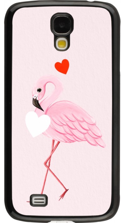 Coque Samsung Galaxy S4 - Valentine 2023 flamingo hearts