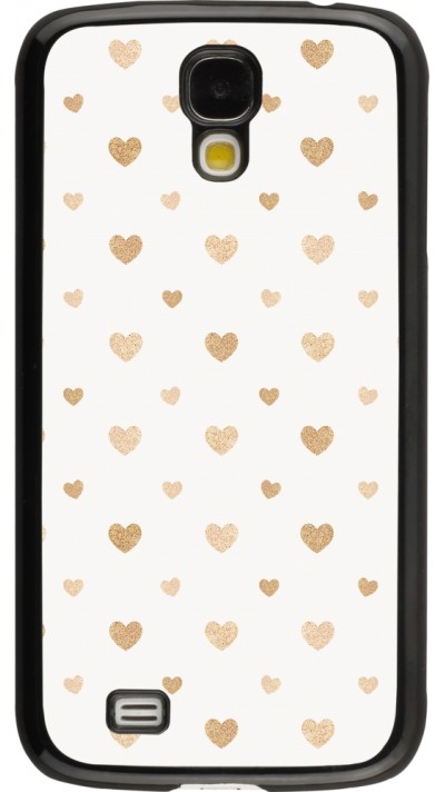 Coque Samsung Galaxy S4 - Valentine 2023 multiple gold hearts
