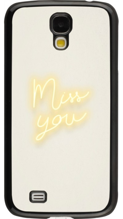 Coque Samsung Galaxy S4 - Valentine 2023 neon miss you