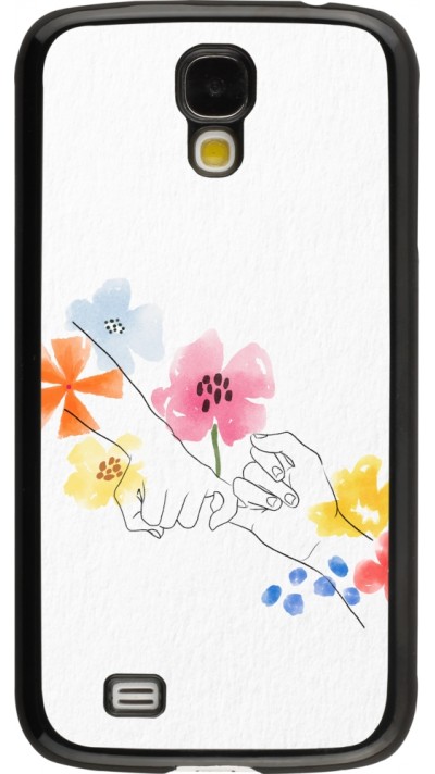 Coque Samsung Galaxy S4 - Valentine 2023 pinky promess flowers