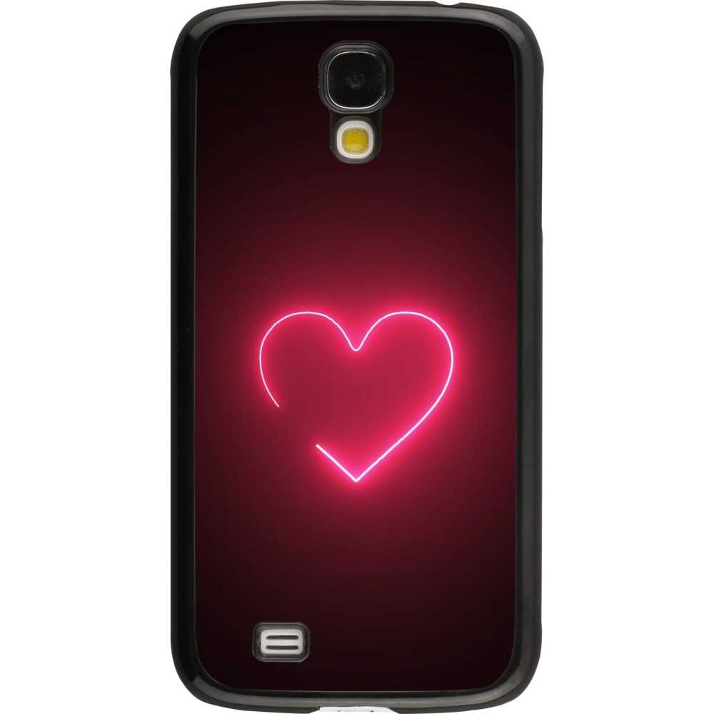 Samsung Galaxy S4 Case Hülle - Valentine 2023 single neon heart