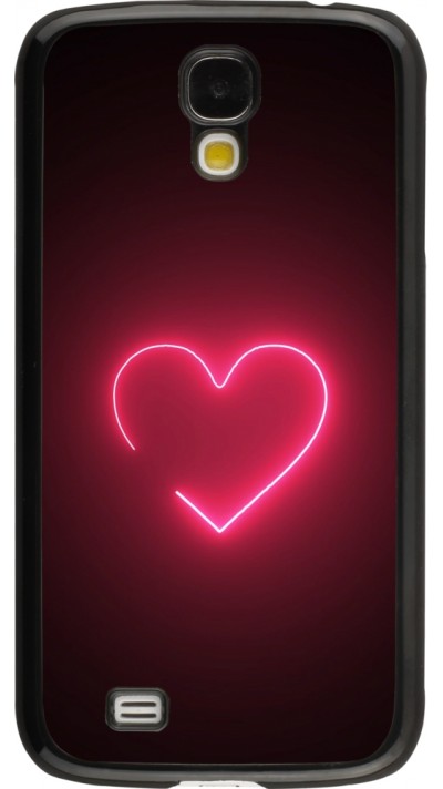 Samsung Galaxy S4 Case Hülle - Valentine 2023 single neon heart