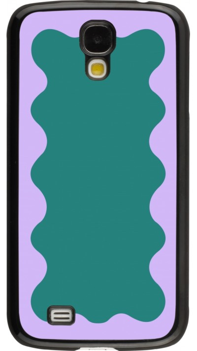 Coque Samsung Galaxy S4 - Wavy Rectangle Green Purple