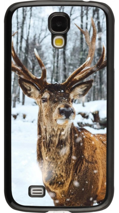 Coque Samsung Galaxy S4 - Winter 22 Cerf sous la neige