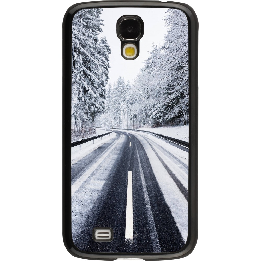 Samsung Galaxy S4 Case Hülle - Winter 22 Snowy Road