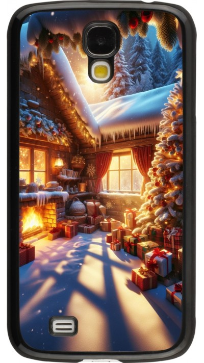 Samsung Galaxy S4 Case Hülle - Weihnachten Chalet Feerie