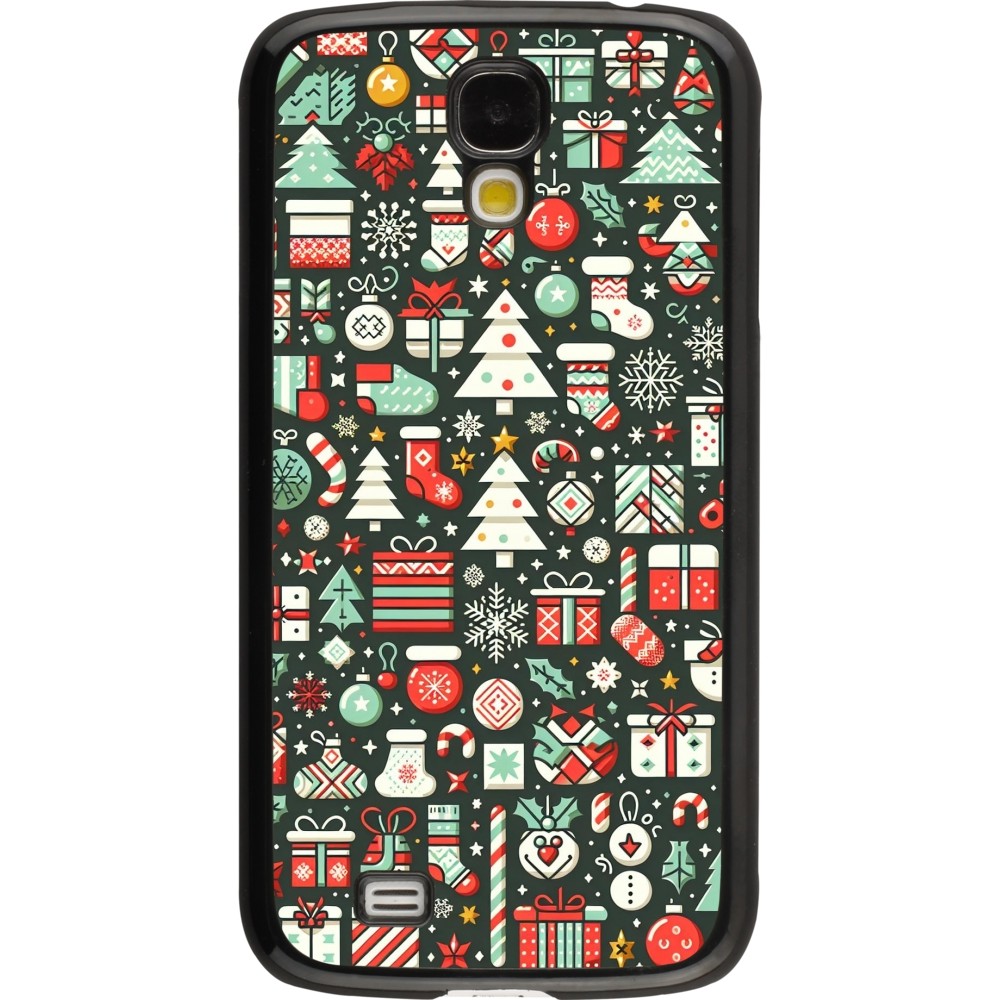 Samsung Galaxy S4 Case Hülle - Weihnachten 2023 Flachmuster