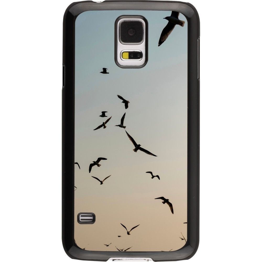 Samsung Galaxy S5 Case Hülle - Autumn 22 flying birds shadow