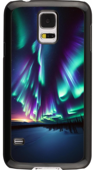 Samsung Galaxy S5 Case Hülle - Funkelndes Nordlicht